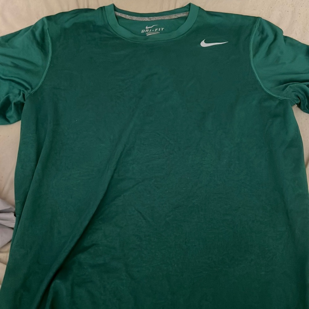Nike Dri Fit green T shirt